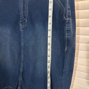 Elegant Blue Denim Maxi Skirt